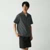 Theory Noll Camp Shirt In Geometric Cotton