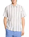 Theory Noll Summer Dobby Short Sleeve Button-up Shirt In White