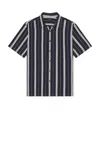 Theory Noll Short Sleeve Shirt In Multi