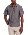 Theory Noll Short Sleeve Shirt In Soft Lawn