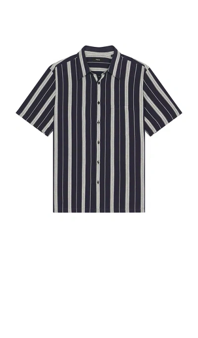 Theory Noll Short Sleeve Shirt In Multi