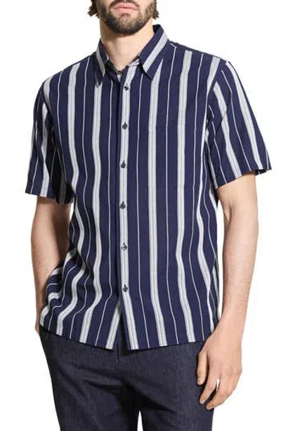 THEORY THEORY NOLL SUMMER DOBBY SHORT SLEEVE BUTTON-UP SHIRT