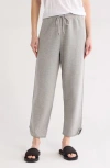 Theory Notch Stripe Joggers In Grey