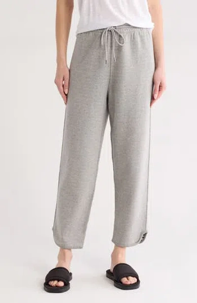 Theory Notch Stripe Joggers In Grey