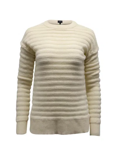 Pre-owned Theory Novelty Sweater In Neutral