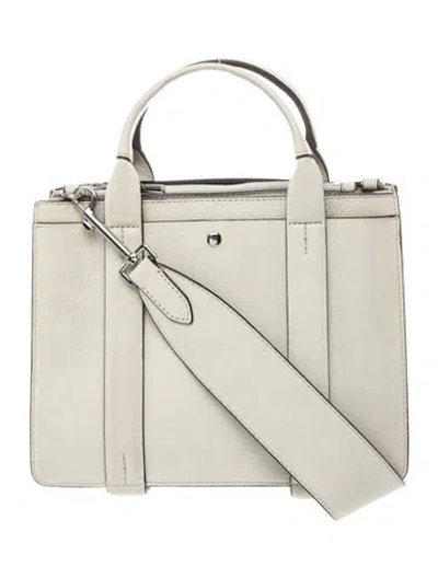 Pre-owned Theory Nubuck Top Handle Bag In Grey