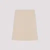Theory Contrast-stitch Mini Skirt In Nude & Neutrals