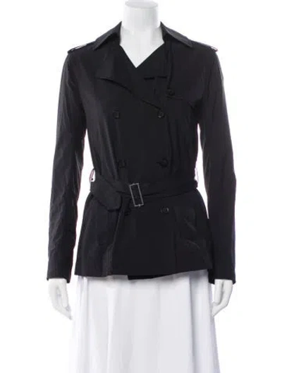 Pre-owned Theory Nylon Blazer In Black