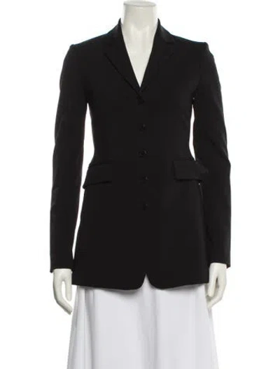 Pre-owned Theory Nylon Blazer In Black
