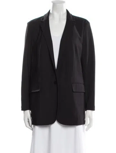 Pre-owned Theory Nylon Blazer In Black