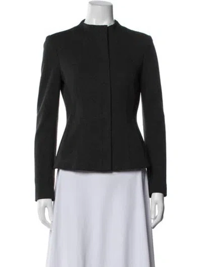 Pre-owned Theory Nylon Blazer In Grey