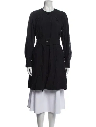 Pre-owned Theory Nylon Coat In Blue