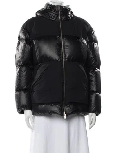 Pre-owned Theory Nylon Down Jacket In Black