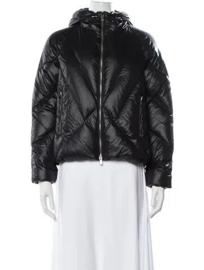 Pre-owned Theory Nylon Down Jacket In Black