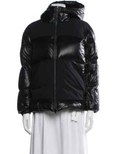 Pre-owned Theory Nylon Down Jacket In Black