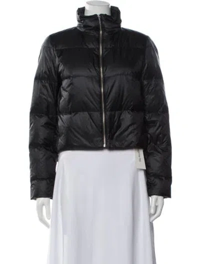 Pre-owned Theory Nylon Down Jacket In Black