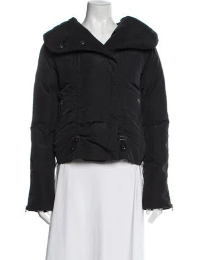 Pre-owned Theory Nylon Down Jacket In Gray