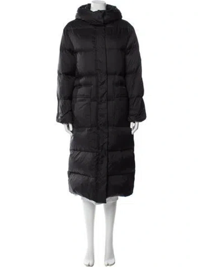 Pre-owned Theory Nylon Down Jacket In Gray