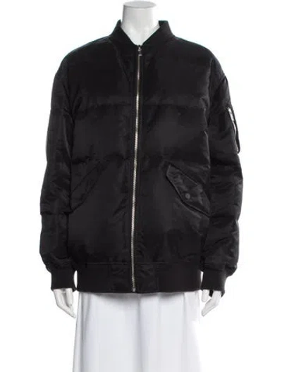 Pre-owned Theory Nylon Down Jacket In Gray