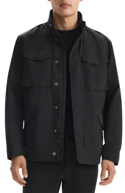 Theory Nylon Field Jacket In Black