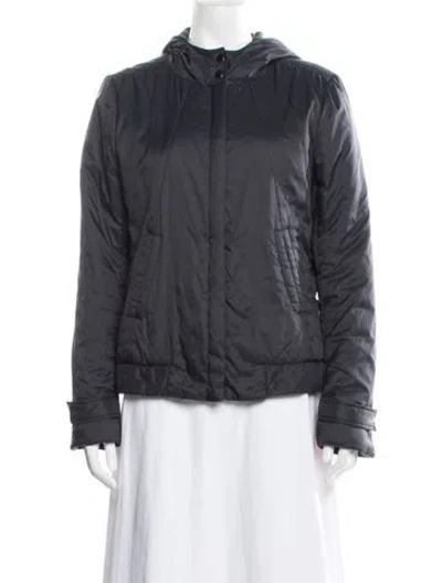 Pre-owned Theory Nylon Jacket In Blue