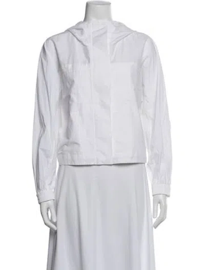 Pre-owned Theory Nylon Jacket W/ Tags In White