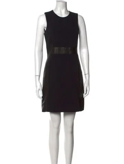Pre-owned Theory Nylon Mini Dress In Black