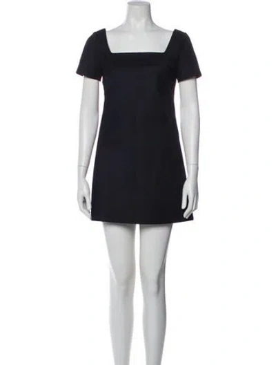 Pre-owned Theory Nylon Mini Dress In Blue