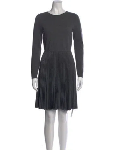 Pre-owned Theory Nylon Mini Dress In Gray