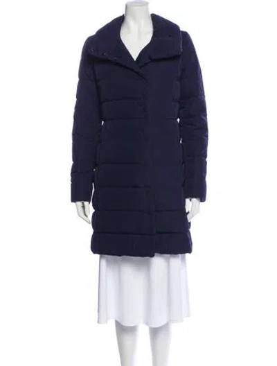 Pre-owned Theory Nylon Parka In Blue