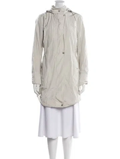 Pre-owned Theory Nylon Parka In Gray