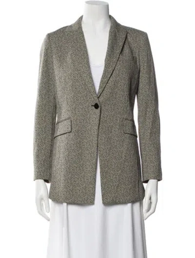 Pre-owned Theory Nylon Printed Blazer