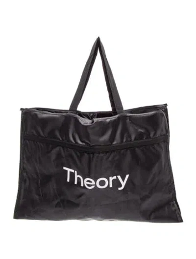 Pre-owned Theory Nylon Tote In Black