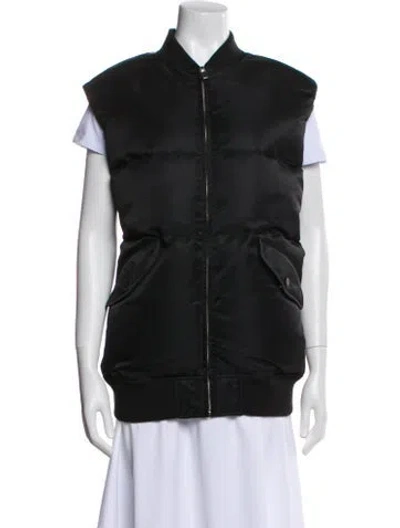 Pre-owned Theory Nylon Vest In Black