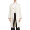 Theory Oaklane Admiral Crepe Trench Coat In Rice