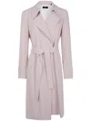 Theory Wool-cashmere Blend Wrap Coat In Multicolor