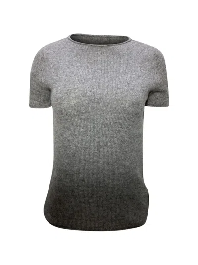 Pre-owned Theory Ombre-effect T-shirt In Gray
