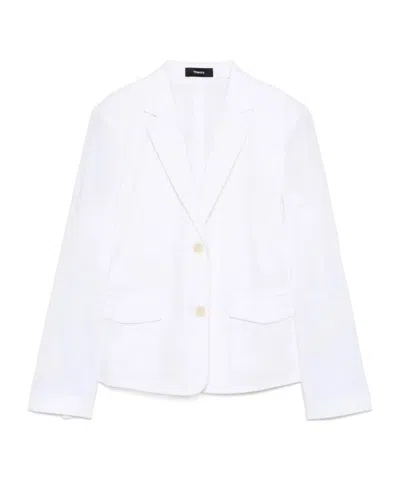 THEORY THEORY SINGLE BREASTED TAILORED BLAZER