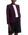 Theory One Button Slim Jacket In Purple