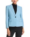 Theory One Button Slim Jacket In Stone Blue