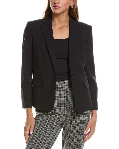 Theory One-button Slim Jacket In Black