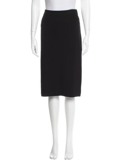 Pre-owned Theory One-shoulder Sweater In Black