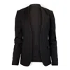 Theory Open Blazer In Black Linen In Black