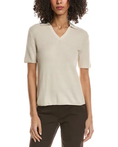 THEORY THEORY OPEN COLLAR TOP