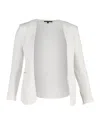 Theory Open-front Evening Jacket In White Cotton In White