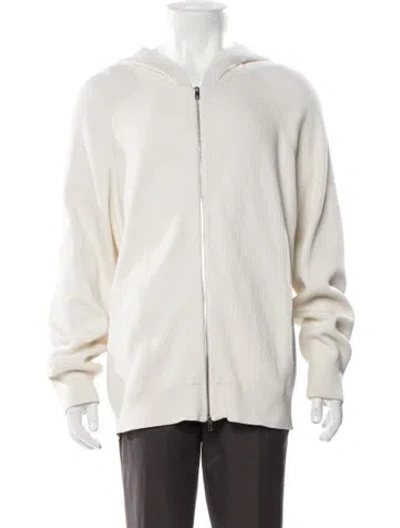 Pre-owned Theory Open Front Long Sleeve Cardigan In Neutral