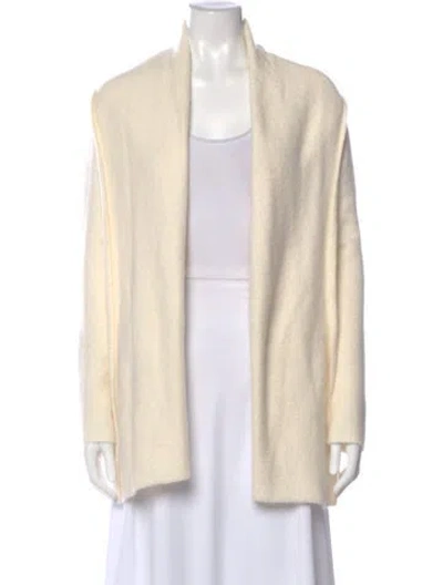 Pre-owned Theory Open Front Sweater In Neutral