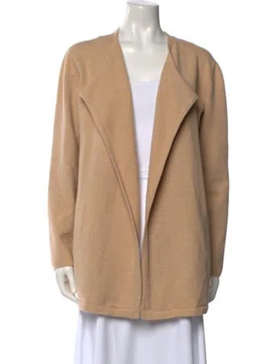 Pre-owned Theory Open Front Sweater In Neutral