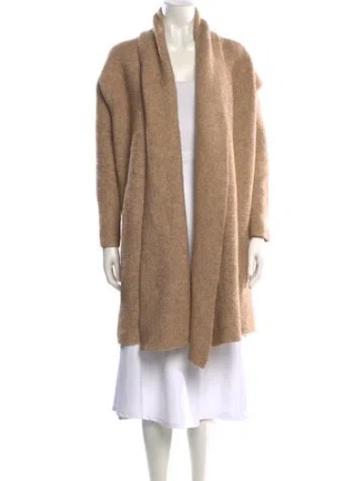 Pre-owned Theory Open Front Sweater In Neutral