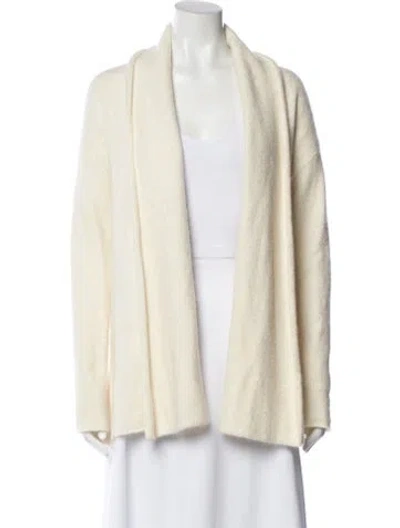 Pre-owned Theory Open Front Sweater In Neutral